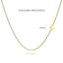 Bold Alphabet Letter Initial Charm Necklace in Gold Tone